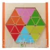 Colorful triangular bean puzzle board DIY house Trendy toy puzzle board Item Picture